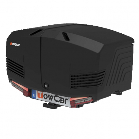Accesorii auto - Cutie portbagaj pe carligul de remorcare Towbox V3 Urban Negru