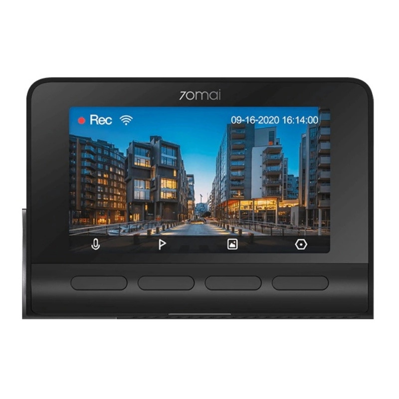 Pachet camera auto DVR Xiaomi 70MAI A800S cu camera spate RC09, kit alimentare permanenta, 4K, 140°, ADAS, GPS, Monitorizare parcare [4]