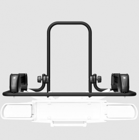 Suport 2 biciclete Peruzzo Parma 706N cu prindere pe carligul de remorcare, Negru Mat [7]
