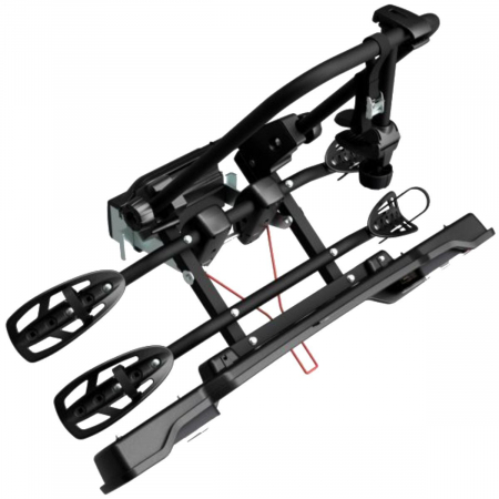 Suport 2 biciclete Peruzzo Parma 706N cu prindere pe carligul de remorcare, Negru Mat [2]