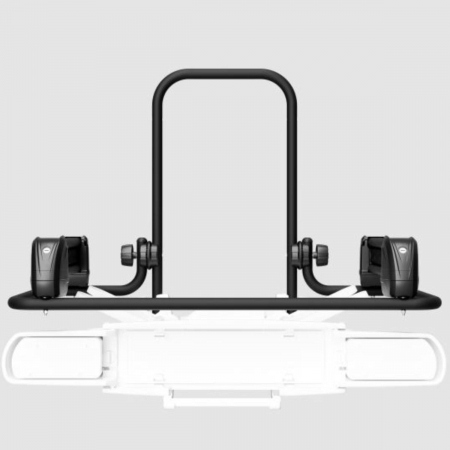 Suport 2 biciclete Peruzzo Pure Instinct 708W compatibil cu biciclete electrice cu prindere pe carligul de remorcare, Anthracite Grey [11]