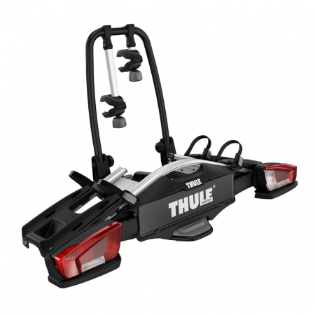 Suport biciclete cu prindere pe carlig remorcare - Suport biciclete Thule VeloCompact 924003 cu prindere pe carligul de remorcare, pentru 2 biciclete, 13-pini