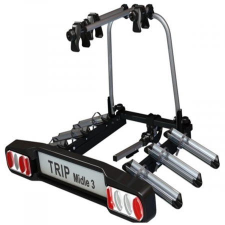 Suport bicicleta - Suport 3 biciclete Hakr Trip din aluminiu cu prindere pe carligul de remorcare