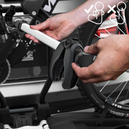 Suport 3 biciclete Thule EasyFold XTF 3 cu prindere pe carligul de remorcare (13pini) [4]