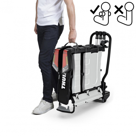 Suport 3 biciclete Thule EasyFold XTF 3 cu prindere pe carligul de remorcare (13pini) [3]