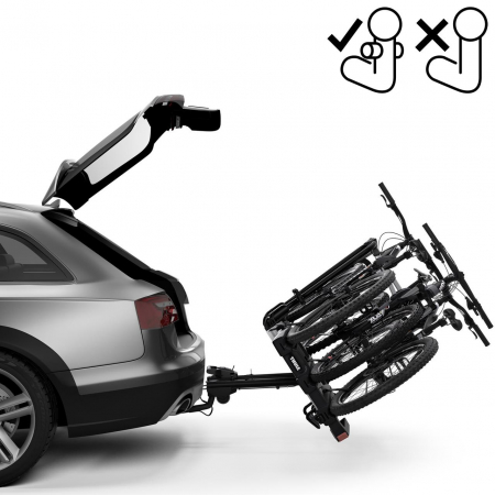 Suport 3 biciclete Thule EasyFold XTF 3 cu prindere pe carligul de remorcare (13pini) [2]