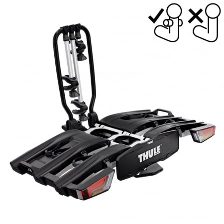 Suport biciclete cu prindere pe carlig remorcare - Suport 3 biciclete Thule EasyFold XTF 3 cu prindere pe carligul de remorcare (13pini)