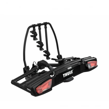 Suport biciclete cu prindere pe carlig remorcare - Suport 3 biciclete Thule VeloSpace 939 XT3 cu prindere pe carligul de remorcare (13pini) Negru