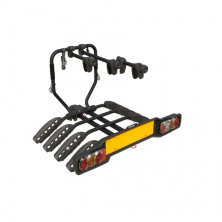 Suport biciclete cu prindere pe carlig remorcare - Suport 4 biciclete Peruzzo Siena 668/4N cu prindere pe carligul de remorcare, Negru