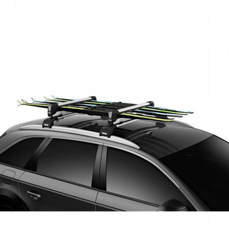 Suport schiuri Thule SnowPack Extender 7325 Argintiu cu prindere pe bare transversale rectangulare [3]