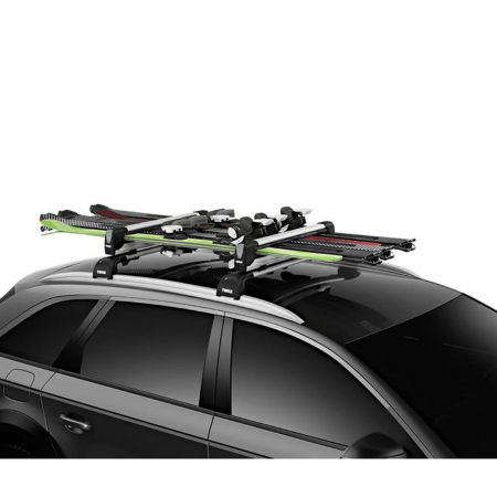 Suport schiuri Thule SnowPack Extender 7325 Argintiu cu prindere pe bare transversale rectangulare [2]