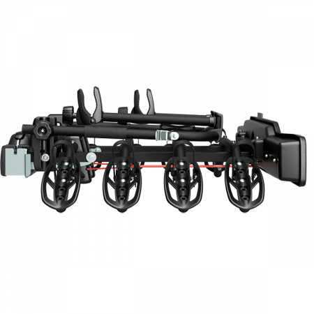 Suport biciclete Peruzzo Parma 4 biciclete 706/4N negru cu prindere pe carligul de remorcare [2]
