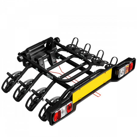Suport biciclete Peruzzo Parma 4 biciclete 706/4N negru cu prindere pe carligul de remorcare [6]