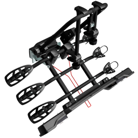 Suport pentru 3 biciclete, Peruzzo Parma 706/3, Negru, cu prindere pe carligul de remorcare [7]
