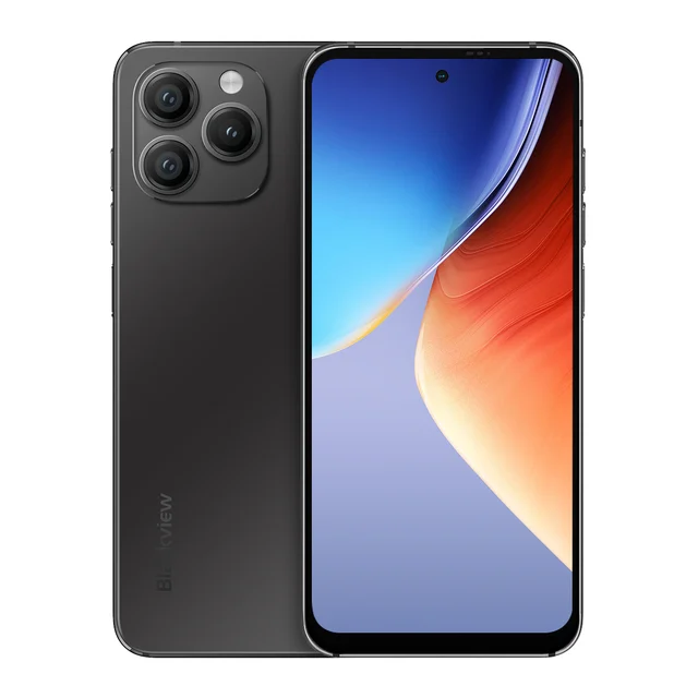 Compatibile Digi - Telefon mobil Blackview A96, Obsidian Black, 4G, display 6.5''120Hz 2.4K, 12+12GB RAM, 256GB ROM, Android 13, Helio G99, 4380mAh, Dual SIM