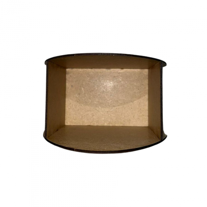 Cutie in forma de Ou Kinder 20 cm lungime x 15 cm latime x 8.5 cm inaltime confectionata din MDF 3mm alb lucios [4]