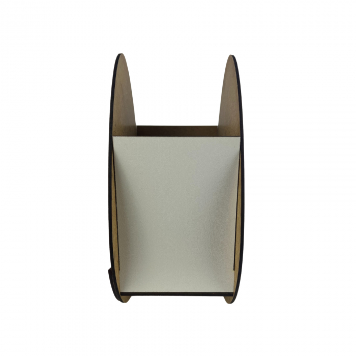 Cutie in forma de Ou Kinder 20 cm lungime x 15 cm latime x 8.5 cm inaltime confectionata din MDF 3mm alb lucios [3]