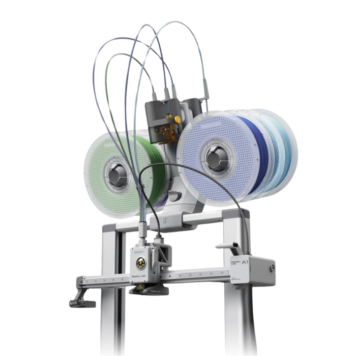 Imprimanta 3D Bambu Lab A1 combo, imprimare cu maxim 4 culori, 500 mm/s, 256x 256x 256 mm, calibrare complet automata [2]
