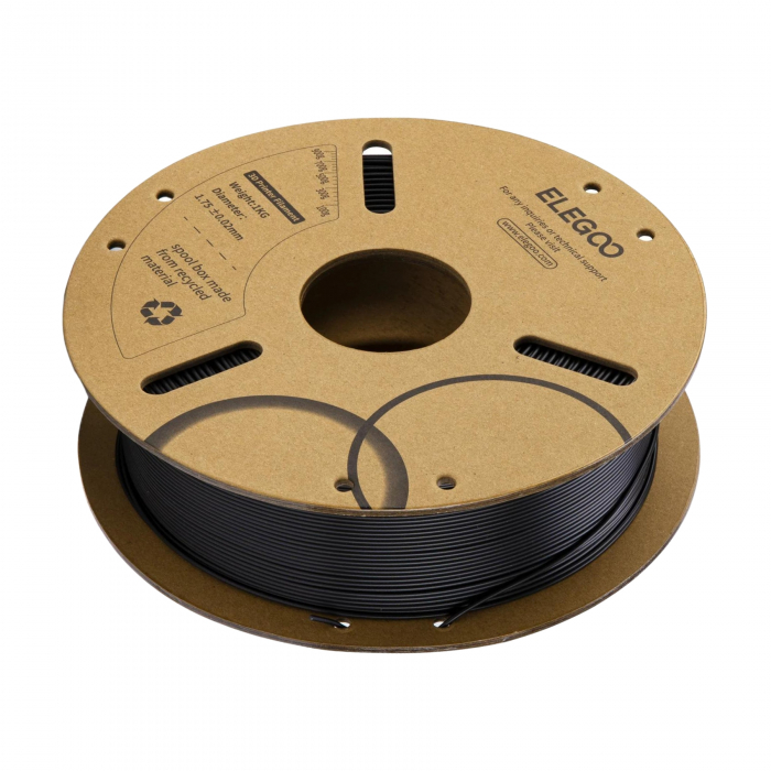 Rola filament, PLA, 1.75 mm, Negru, Elegoo [2]