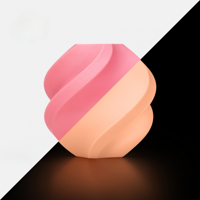 Rola filament, PLA, 1.75 mm, Roz fosforescent, Bambu Lab [2]