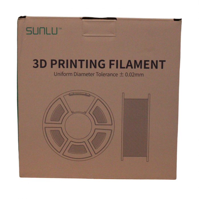 Rola filament, PLA, Negru, 1.75 mm, Sunlu [4]