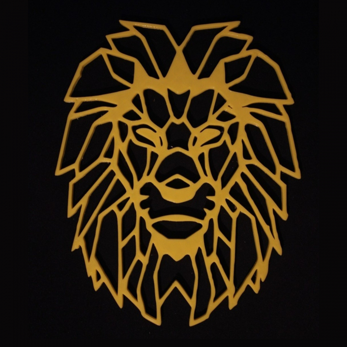 Tablou fara rama, Cap de leu [2]