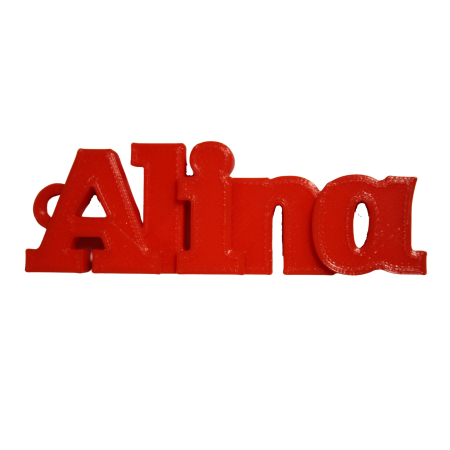 Cadouri personalizare 3d - Breloc personalizat cu numele Alina