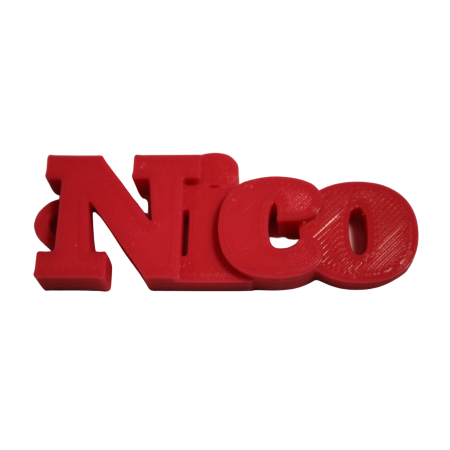 Cadouri personalizare 3d - Breloc personalizat cu numele Nico