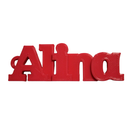 Brelocuri cu nume si initiale - Breloc personalizat cu numele Alina