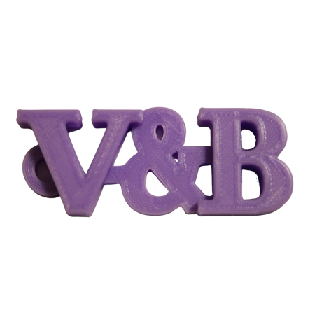 Cadouri personalizare 3d - Breloc cu initialele V&B