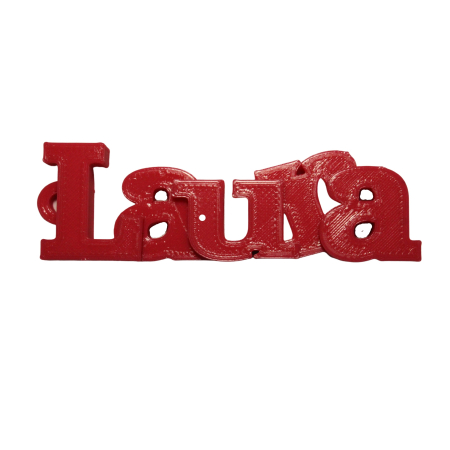 Cadouri personalizare 3d - Breloc personalizat cu numele Laura