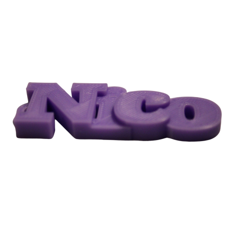 Cadouri personalizare 3d - Breloc personalizat cu numele Nico