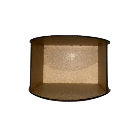 Cutie in forma de Ou Kinder 20 cm lungime x 15 cm latime x 8.5 cm inaltime confectionata din MDF 3mm alb lucios [3]