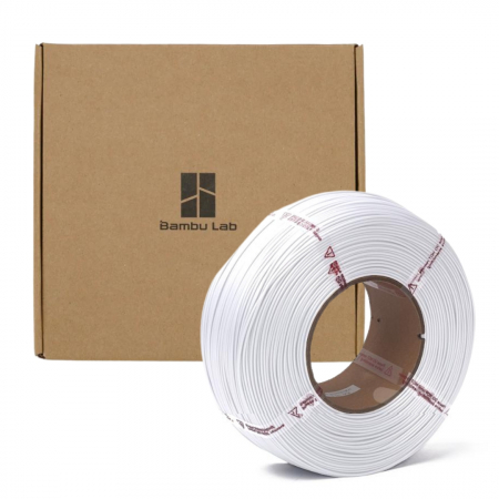 Rezerve filament - Rezerva filament, PLA Basic, 1.75 mm, Alb, Bambu Lab