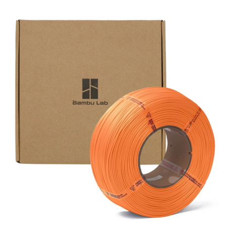 Printare 3d - Rezerva filament, PLA Basic, 1.75 mm, Portocaliu, Bambu Lab