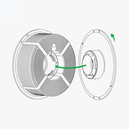 Rezerva filament, PLA Basic, 1.75 mm, Rosu, Bambu Lab [6]