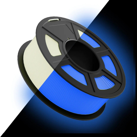 Rola filament, PLA, 1.75 mm, Albastru fluorescent, Sunlu [1]