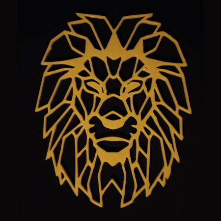 Tablou fara rama, Cap de leu [1]