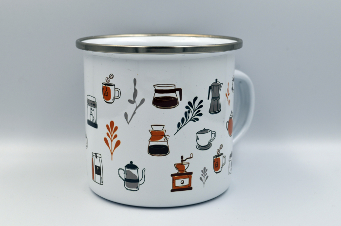 Cana metalica cu design de cafea [1]