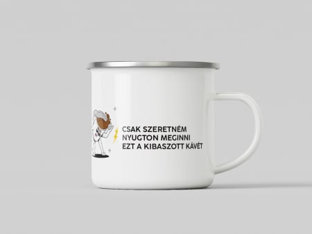 Fém bögrék - Retró fém bögre - "Van mult, jelen..."