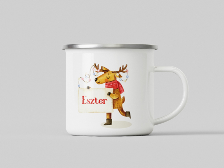 Fém bögrék - Fém retró bögre - Névvel