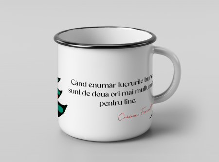 Karácsony - Cana metalica "multumit pentru tine"