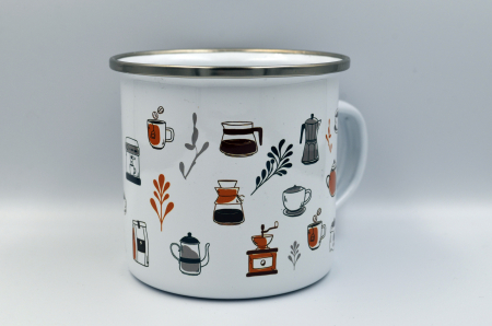 Coffee - Cana metalica cu design de cafea