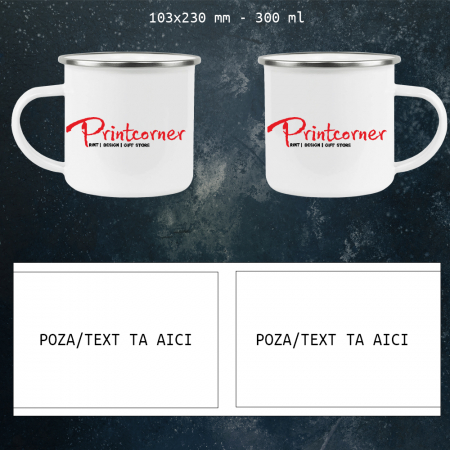 Cadouri personalizate - Cană metalică personalizată