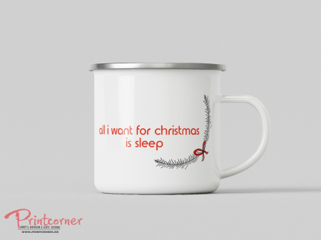 Fém bögrék - "All I want for christmas"