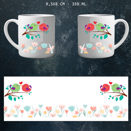 Căni cu design unic - Cană porțelan - grafica primăvară