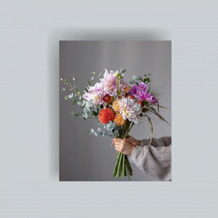 Tablouri cu flori - Tablou canvas cu buchet de flori