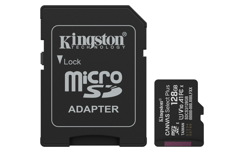 NOD_products_tech - 128GB microSDXC Canvas Select Plus Gen3