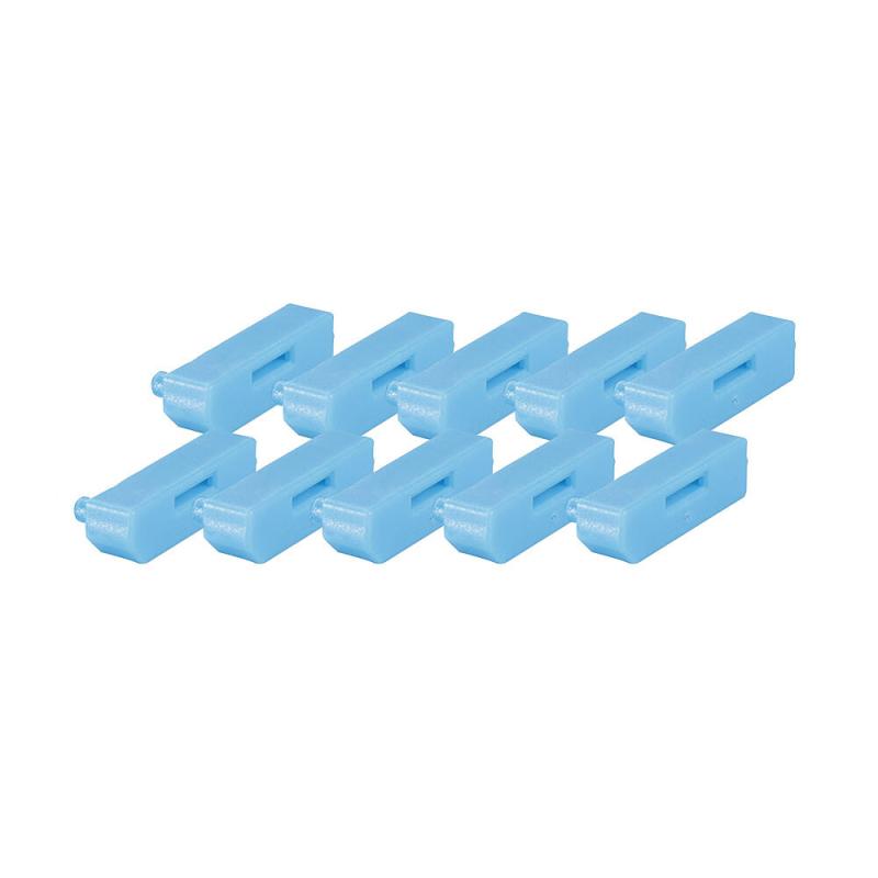 NOD_products_tech - Lindy 10 x DP port Blocker blue