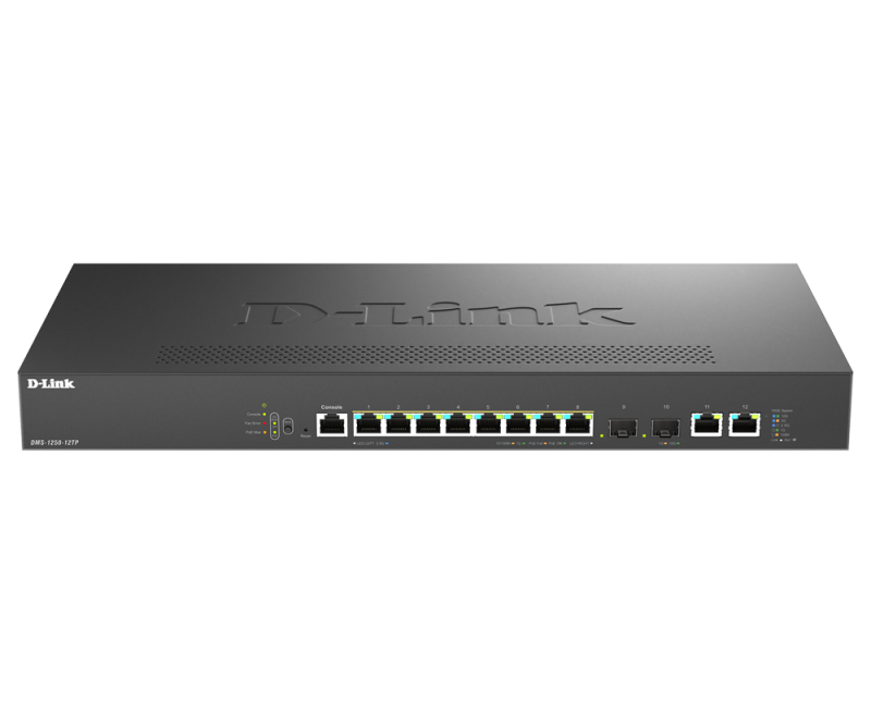 NOD_products_tech - DLINK SW 8P-GB 2P-SFP SMART MANAGED POE